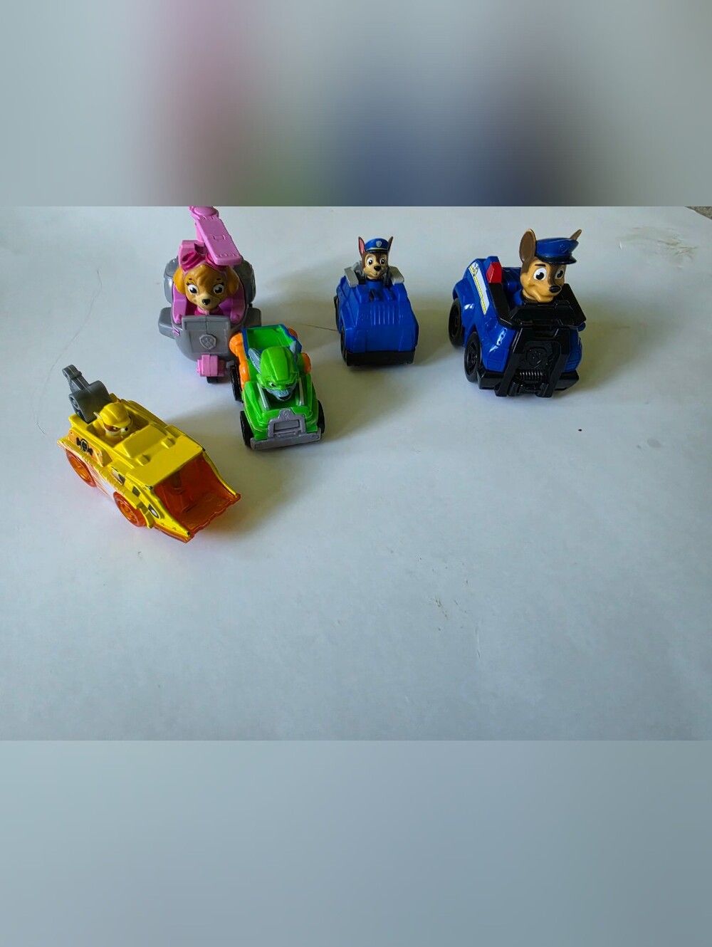 Paw Patrol Kids Toy Vehicle Set - Blue, Pink, Green, Yellow